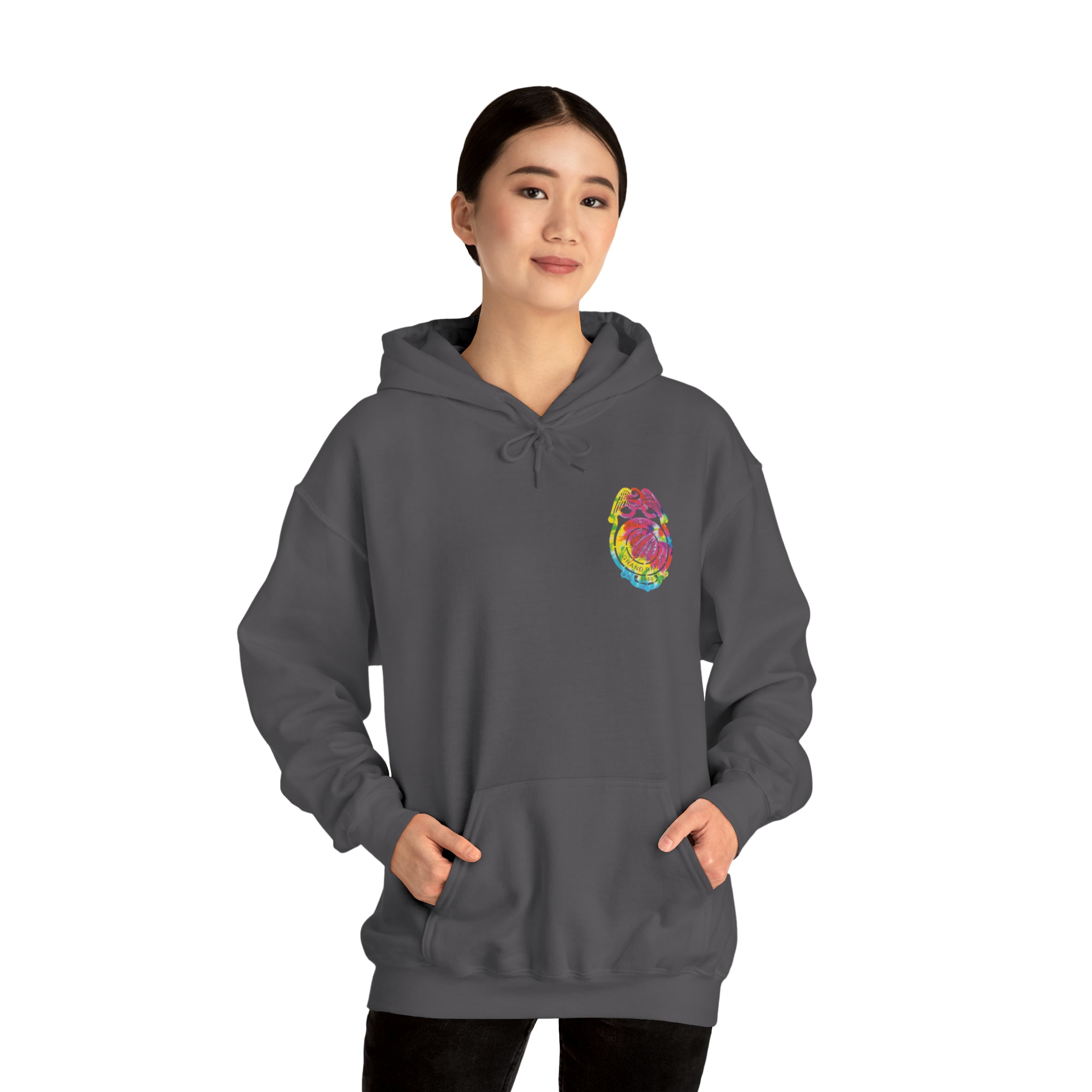 Tie-Dye Badge Bliss Hooded Sweatshirt