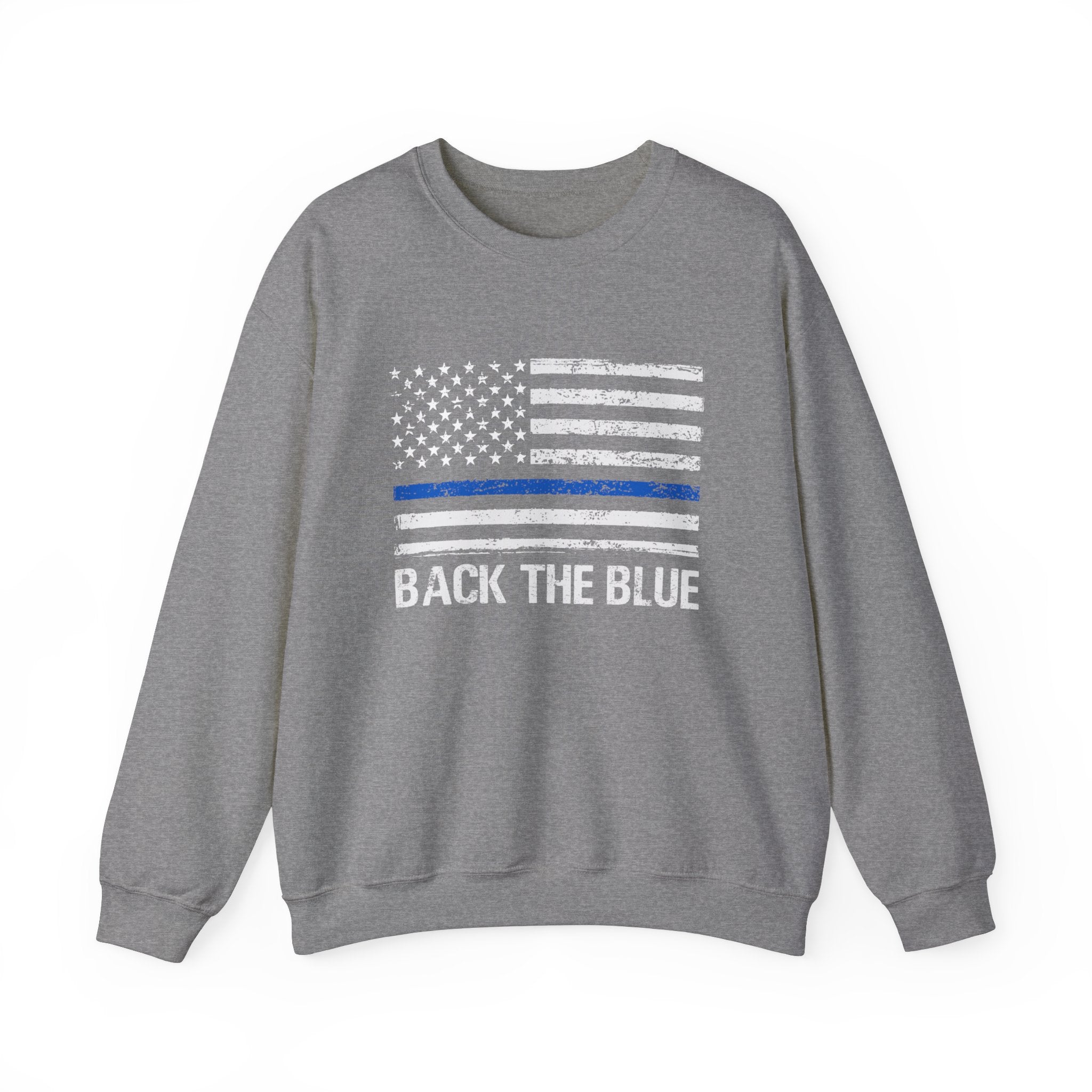 Back The Blue Distressed Flag