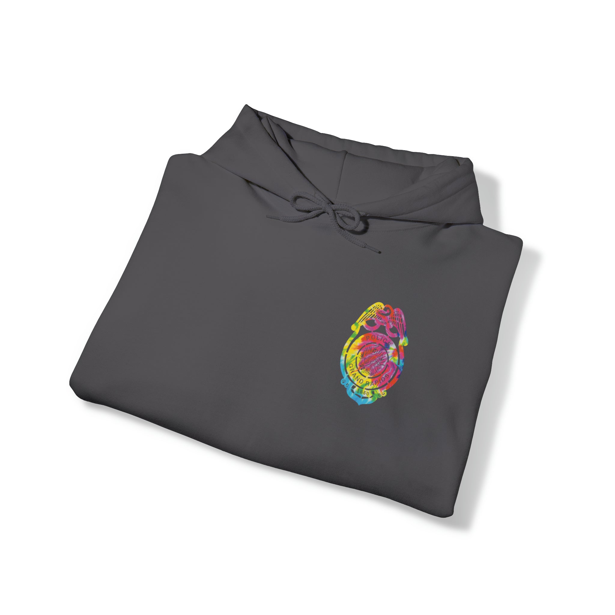 Tie-Dye Badge Bliss Hooded Sweatshirt