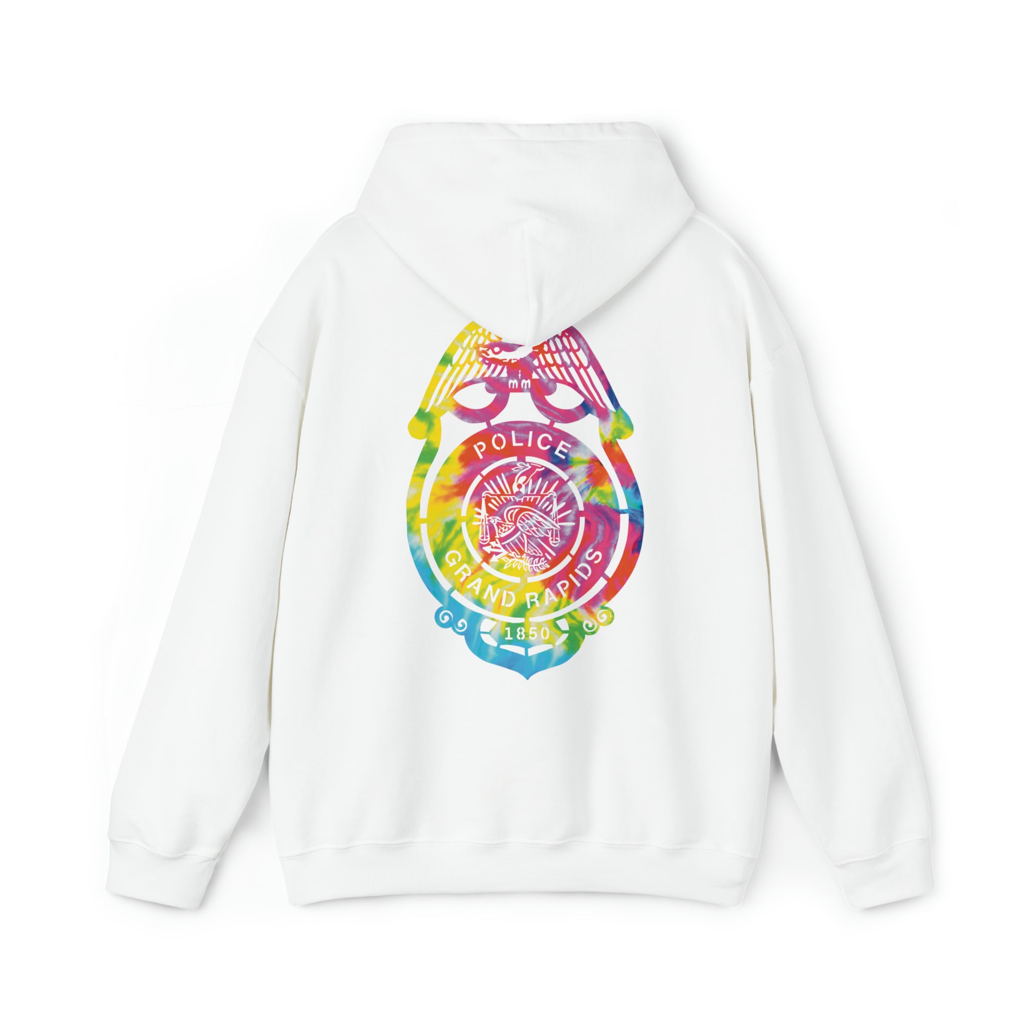 Tie-Dye Badge Bliss Hooded Sweatshirt