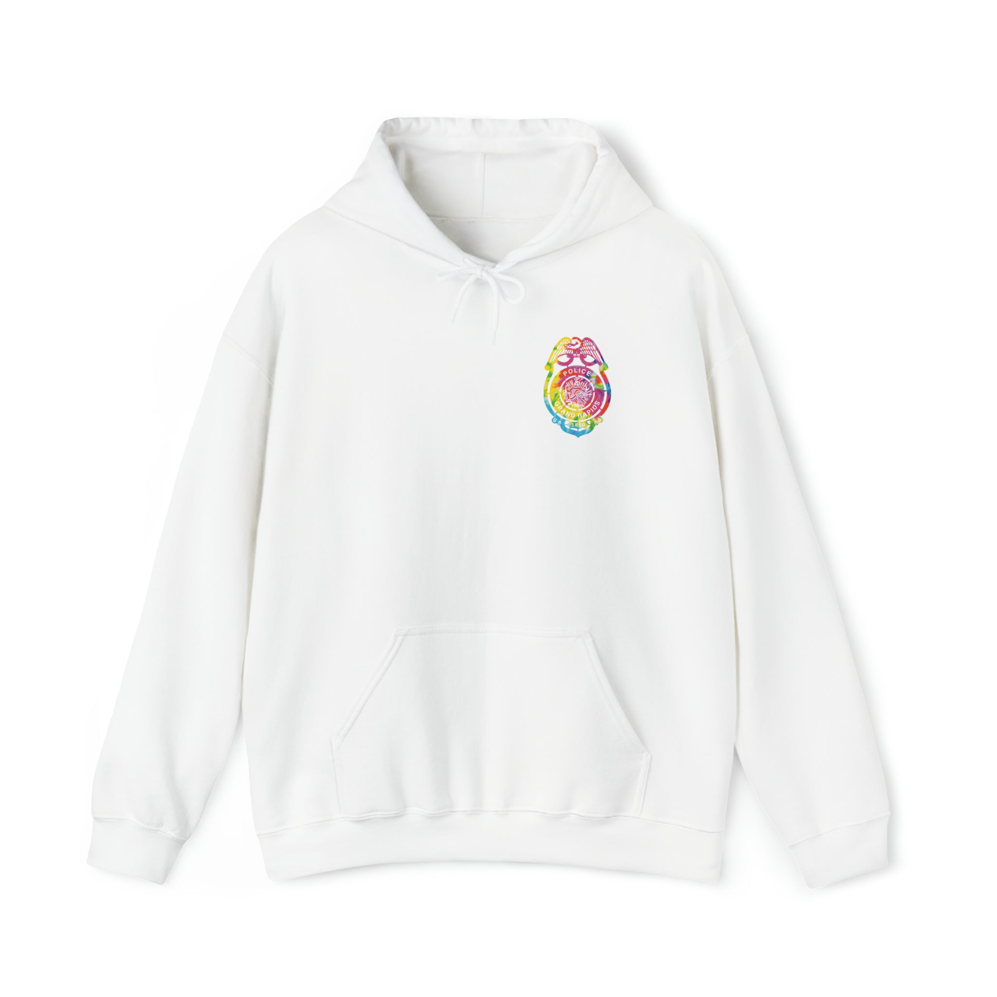 Tie-Dye Badge Bliss Hooded Sweatshirt