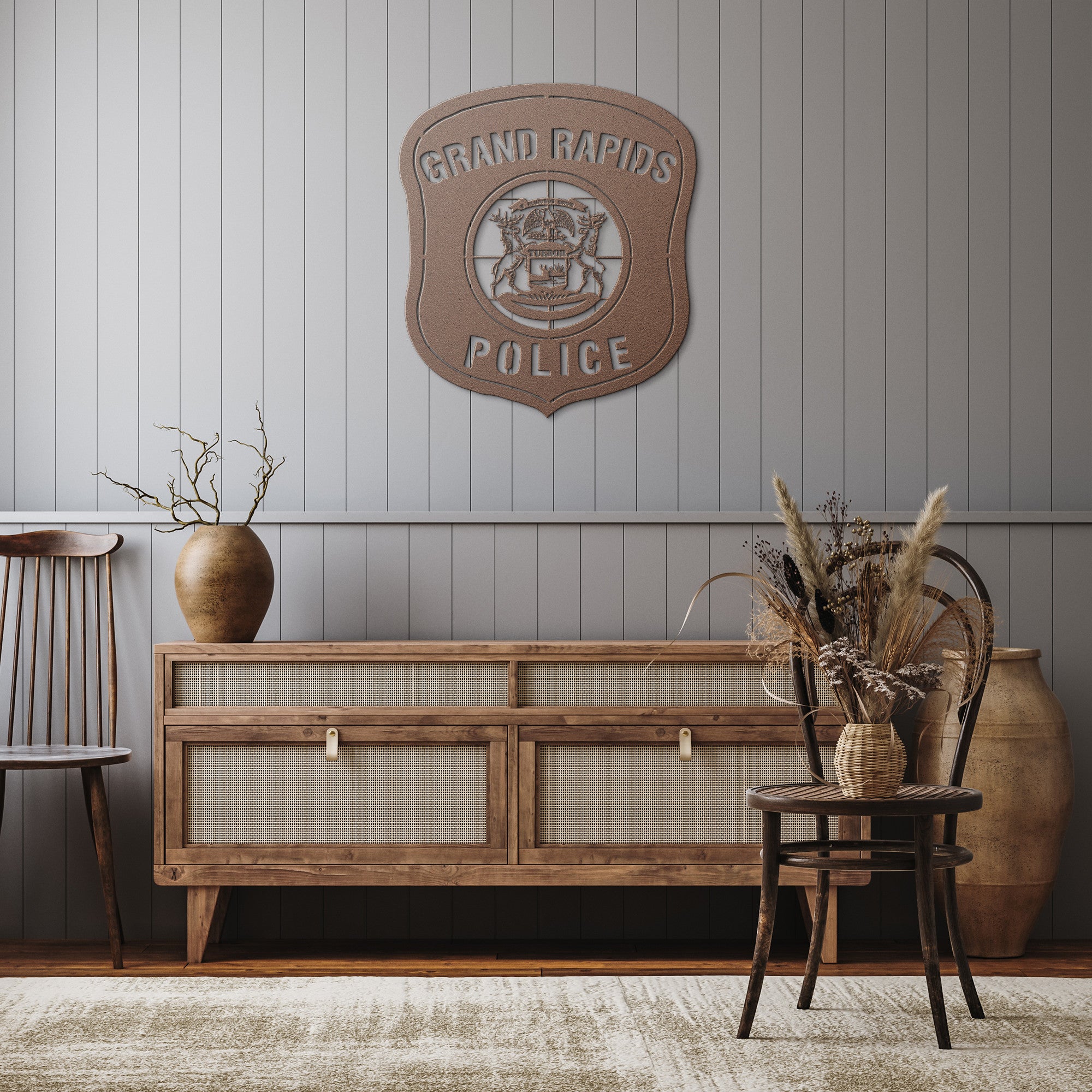 GRPD Badge Steel Wall Art