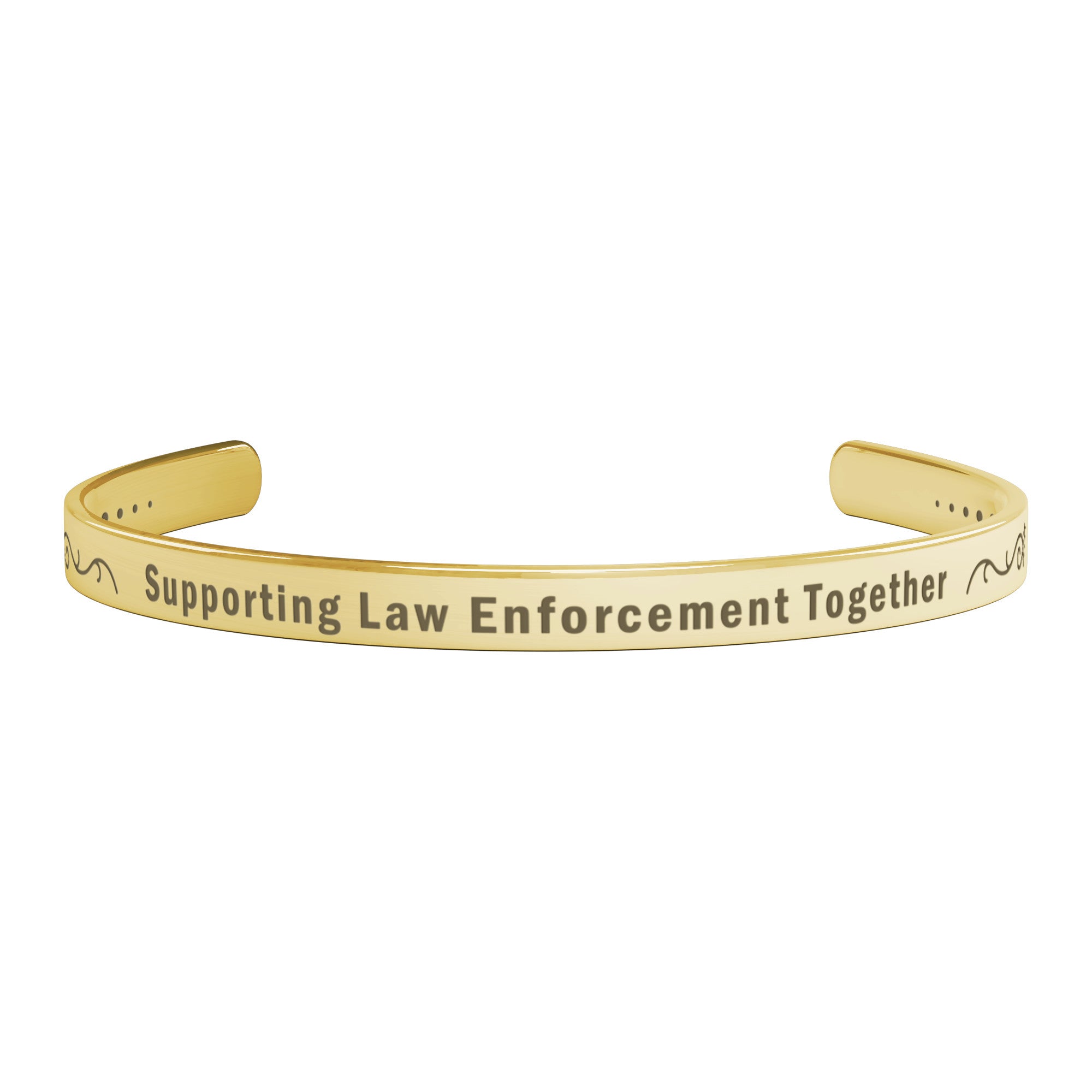 Supporting Law Enforcement Together Cuff Bracelet