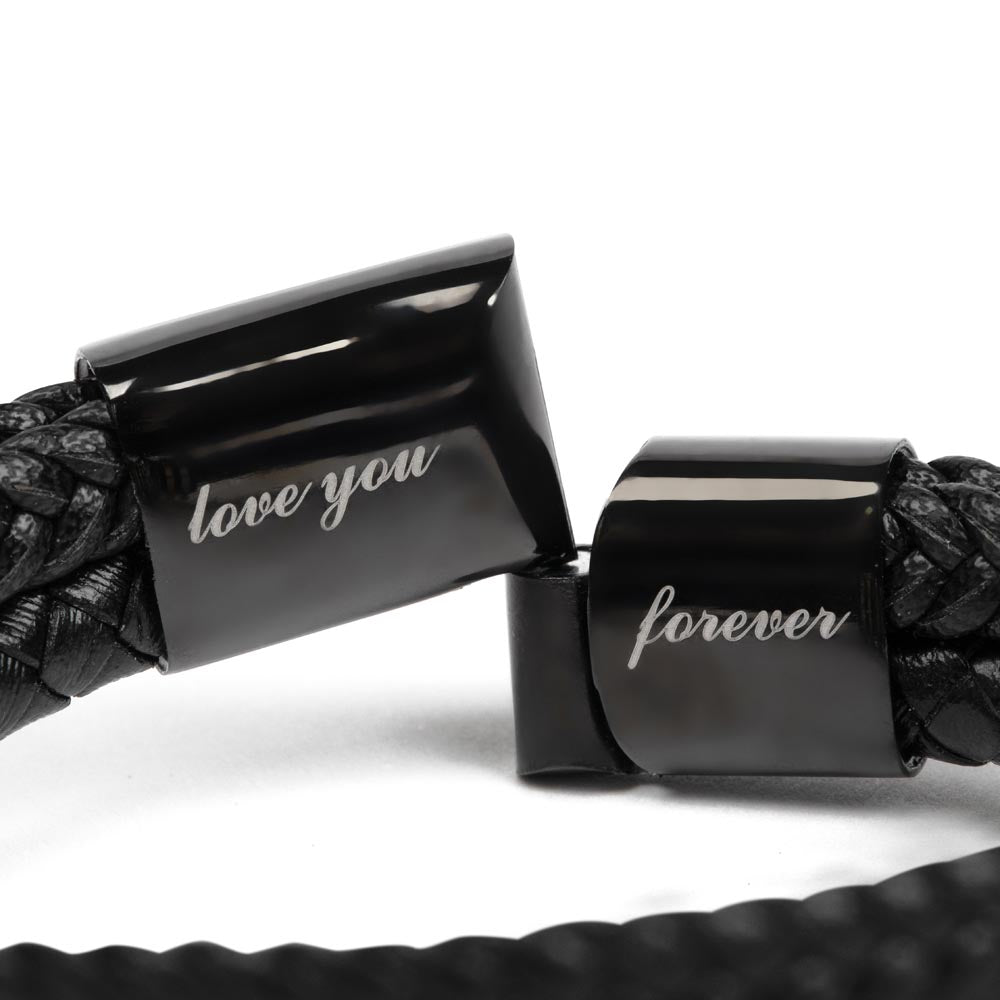 For My Officer - Will Love You Forever Men's  Bracelet