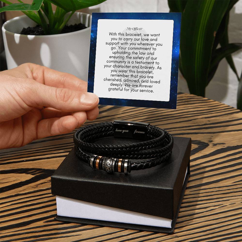 With This Bracelet  - I Will Love You Forever - Men's Bracelet