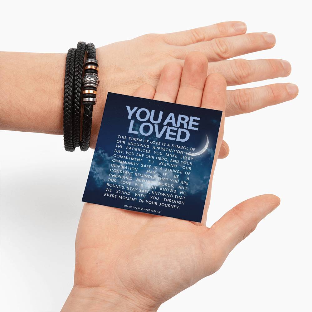 You Are Loved -  I Will Love You Forever Men's Bracelet