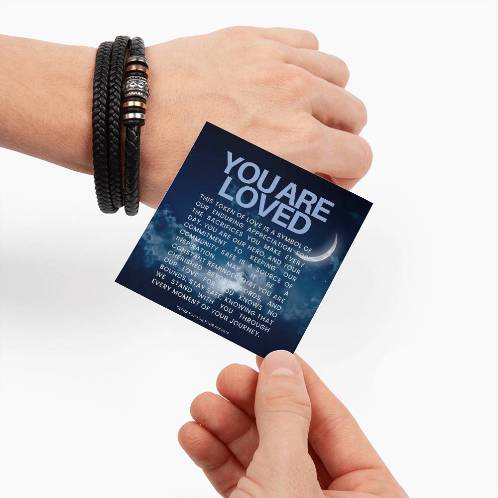 You Are Loved -  I Will Love You Forever Men's Bracelet