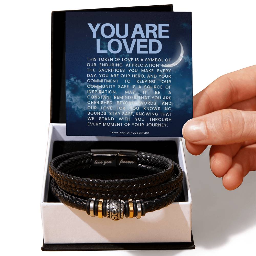 You Are Loved -  I Will Love You Forever Men's Bracelet