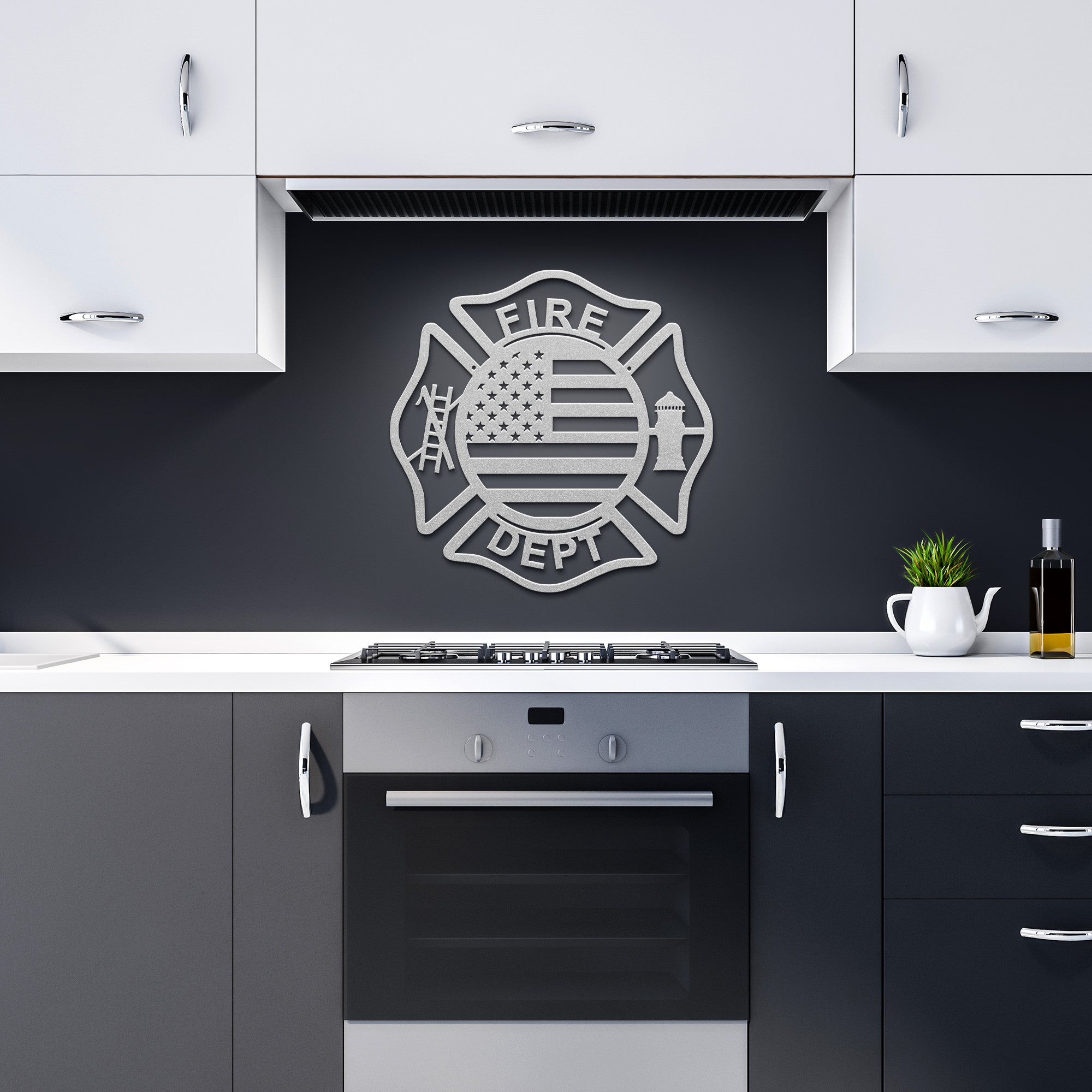Flames of Valor Steel Wall Art